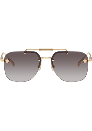 Versace Gold Aviator Sunglasses