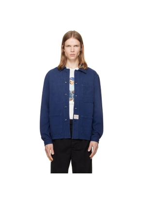 Polo Ralph Lauren Blue Moleskin Utility Overshirt