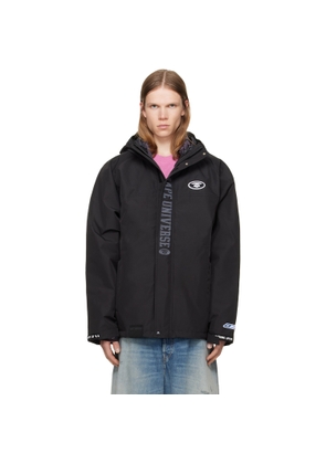 AAPE by A Bathing Ape Black AAPEUNVS Moonface Hooded Down Jacket