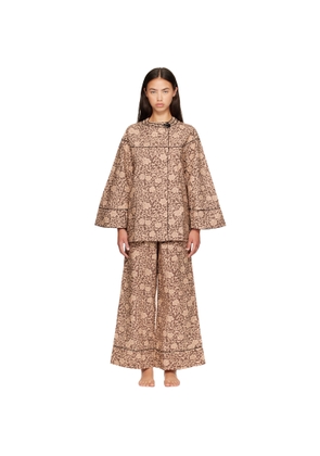 Autumn Sonata Beige Sara Lounge Pyjama Set