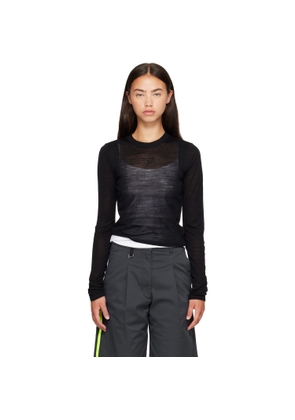 Nike Black Sportswear Airreverent Long-Sleeve T-shirt