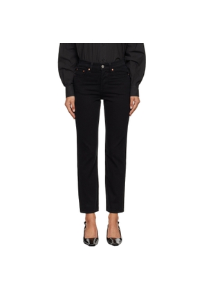 Levi's Black Wedgie Straight Fit Jeans
