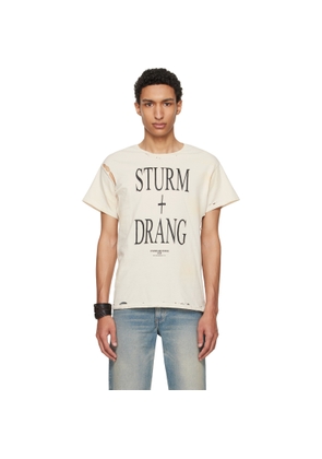 HYACYN Off-White EET Stains Distressed ‘Sturm und Drang’ T-shirt