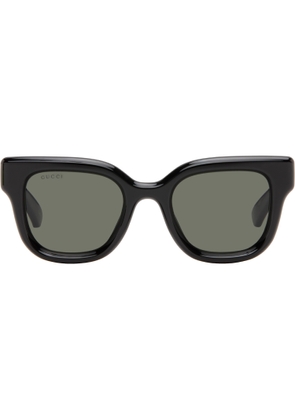 Gucci Black Round Frame Sunglasses