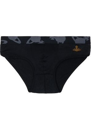 Vivienne Westwood Black Orb Waistband Briefs