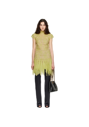 Valentino Green Lace Minidress
