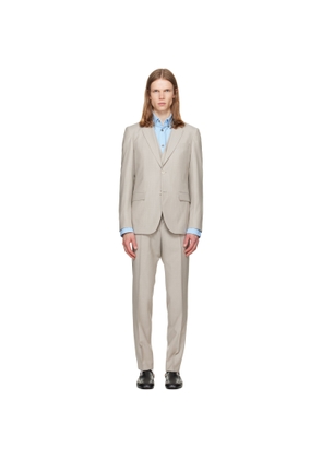 BOSS Gray Three-Piece Slim-Fit Suit