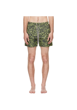 Vivienne Westwood Khaki Surf Boxer Swim Shorts