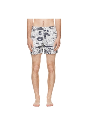 Vivienne Westwood White Classic Boxer Swim Shorts