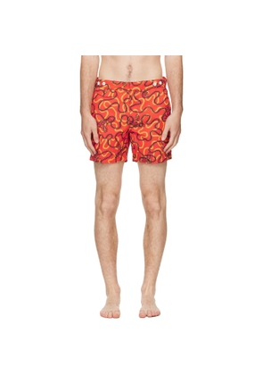 Vivienne Westwood Orange Classic Boxer Swim Shorts