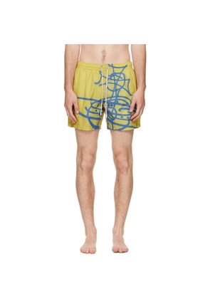 Vivienne Westwood Yellow Surf Boxer Swim Shorts