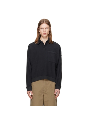 Citizens of Humanity Black Rugby Polo