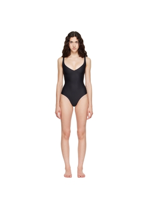 SKIMS Black SKIMS Body Unlined Plunge Thong Bodysuit