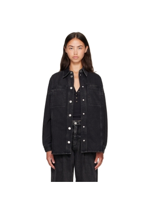Isabel Marant Etoile Black Imana Denim Jacket