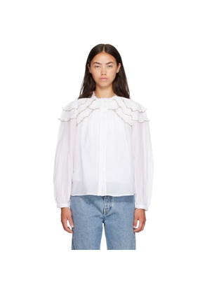 Isabel Marant Etoile White Christa Blouse