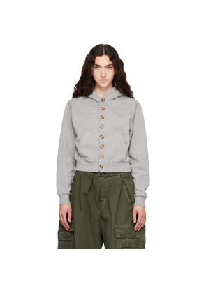 ABRA Gray Cardigan Hoodie