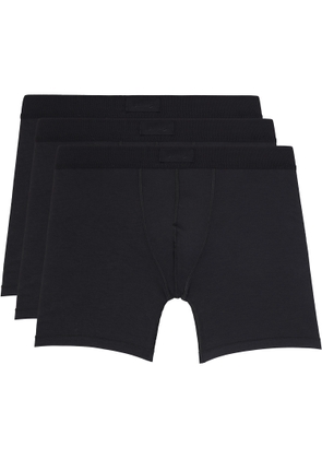 SKIMS Three-Pack Black SKIMS Cotton 5 Boxer Briefs