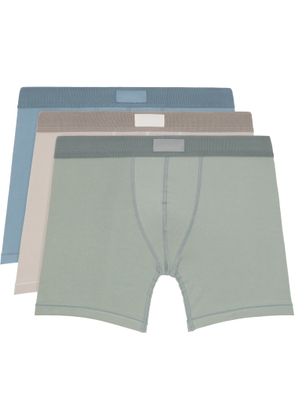 SKIMS Three-Pack Multicolor SKIMS Cotton 5 Boxer Briefs