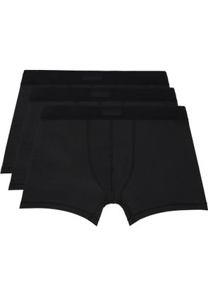 SKIMS Three-Pack Black SKIMS Cotton 3 Boxer Briefs