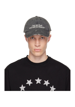 Carne Bollente SSENSE Exclusive Black 'Still Be Friends?' Cap