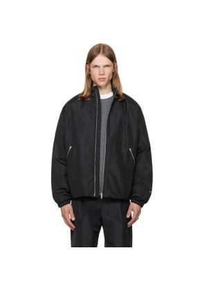 Jil Sander Black Taffeta Padded Blouson Jacket