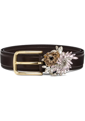 August Barron Brown Brooch Belt
