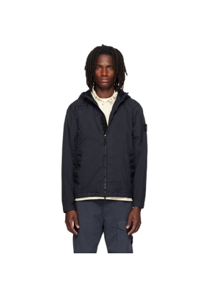 Stone Island Navy 4100001 Crinkled Reps NY Jacket