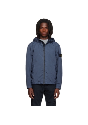 Stone Island Blue 4100001 Crinkled Reps NY Jacket