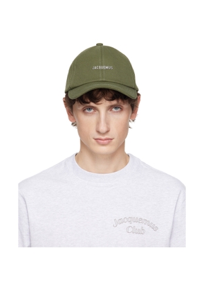 JACQUEMUS Khaki 'The Gadjo' Baseball Cap