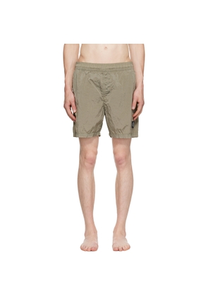 Stone Island Khaki B100004 Nylon Metal Econyl Swim Shorts