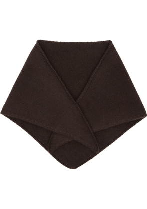 Yves Salomon Brown Cashmere Bandana Scarf