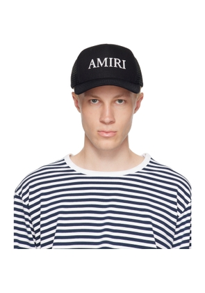 AMIRI Black 'Amiri' Core Logo Trucker Cap