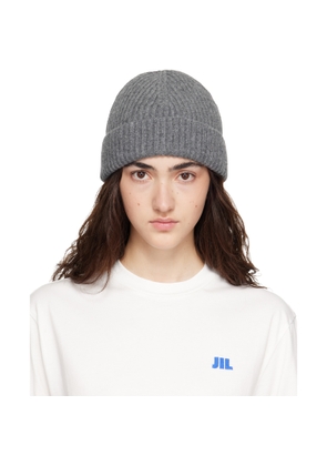 Jil Sander Gray Wool Beanie