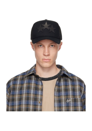 AMIRI Black 3 Star Trucker Cap