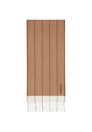 Ferragamo Tan Mixed Cashmere Scarf