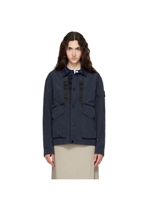 Stone Island Navy Q100008 Warp Rib Nylon-TC Jacket