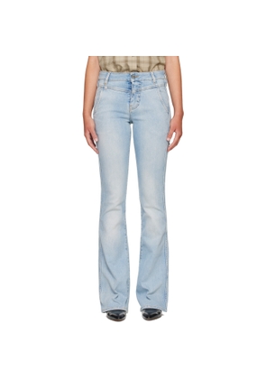 AMIRI Blue Skinny Flare Jeans
