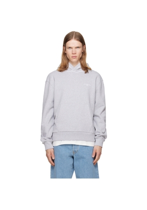 Givenchy Gray Couture Seam Contrasted Stitch Hoodie