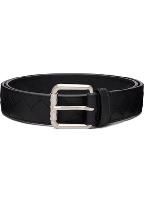 Bottega Veneta Black Intrecciato Belt