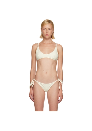 TOTEME Off-White Scoop Bikini Top