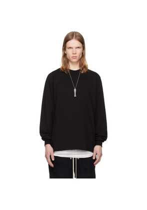 Rick Owens Black Tower Short Crewneck LS Sweatshirt