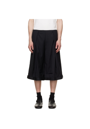 HODAKOVA Black Upside Down Trouser Shorts