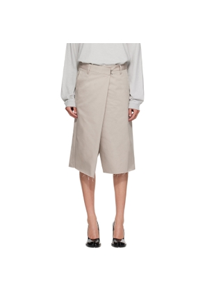 Maison Margiela Gray Wrap Shorts