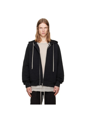 Rick Owens Black Tower Windbreaker Hoodie