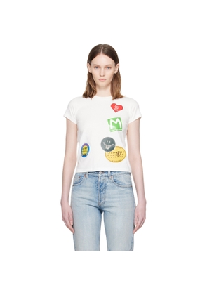 MM6 Maison Margiela White Sticker T-shirt