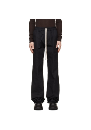 Rick Owens Black Tower Dietrich Drawstring Trousers