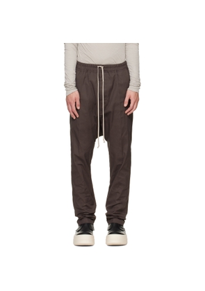 Rick Owens Gray Tower Drawstring Long Trousers