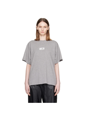 MM6 Maison Margiela Gray Label Cotton Jersey T-shirt