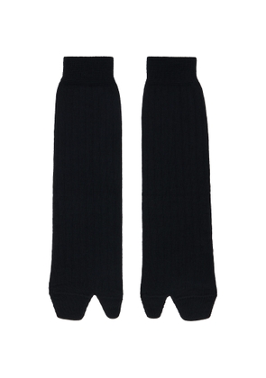 Maison Margiela Black Wool Tabi Socks