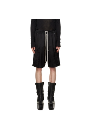 Rick Owens Black Tower Cargobela Shorts